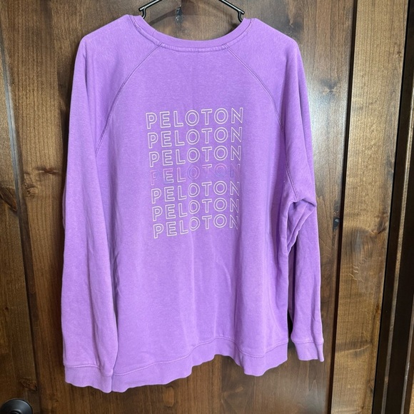 Peloton Purple Crewneck fleece lined sweatshirt women’s XL casual athleisure - Picture 5 of 6